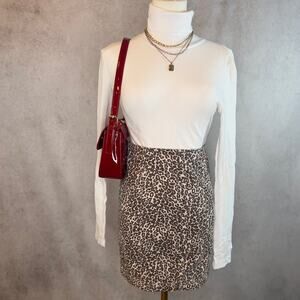 Free People Cheetah Skirt Size 2 XS